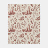 Holiday Dog Blanket Golden Retriever Letter A Fleece Deken (Voorkant)