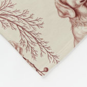 Holiday Dog Blanket Golden Retriever Letter A Fleece Deken (Hoek)