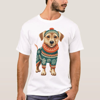 Holiday Dog Delight Design T-shirt