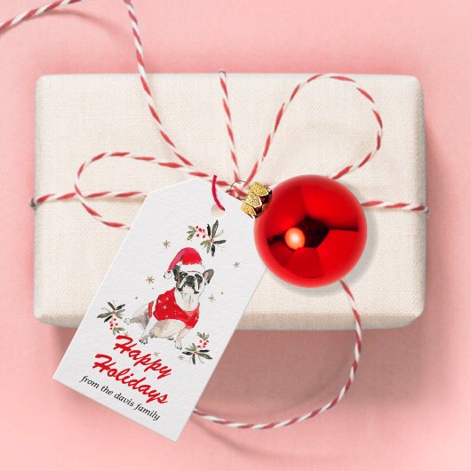 Holiday Dog Gift Labels Cadeaulabel