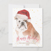 Holiday Dog Gold Seasonal Greeting (Voorkant)