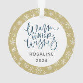 Holiday Dog of Cat One Photo Pet Ornament (achterkant)