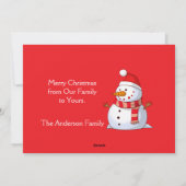 Holiday Dog Paws Kerstmis Kaart (Achterkant)