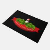 Holiday Doormat-Kerstmis Penguin Deurmat (Schuin)
