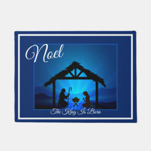 Holiday Doormat-Noel Manger Scene Deurmat