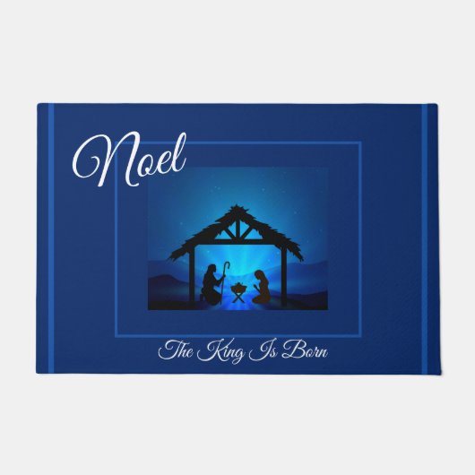 Holiday Doormat-Noel Manger Scene Doormat Deurmat (Voorkant)