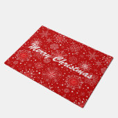 Holiday Doormat-Snowflakes Deurmat (Schuin)