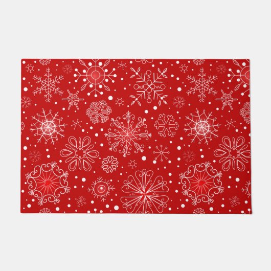 Holiday Doormat-Snowflakes Deurmat (Voorkant)