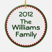 Holiday Downhill Moose Keramisch Ornament (Achterkant)