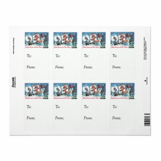 Holiday Dreams  Gift Label (Full Sheet)