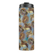 Holiday Drocatcher Western Horses Pattern Thermosbeker (Voorkant)