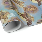 Holiday Drocatcher Westerne Paarden gevild Cadeaupapier (Rol Hoek)