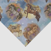 Holiday Drocatcher Westerne Paarden gevild Tissuepapier (Detail)