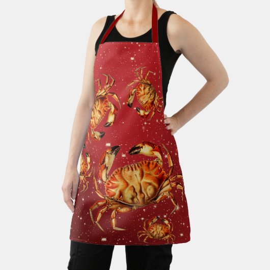 Holiday Dungeness Crabs Schort (Insitu)