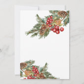 Holiday Eat Drink en Be Merry Invitation Kaart (Achterkant)