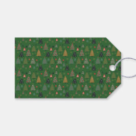 Holiday Echoes-Groen Cadeaulabel