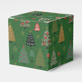 Holiday Echoes-Groene Favor Doos Bedankdoosjes