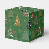 Holiday Echoes-Groene Favor Doos Bedankdoosjes (Achterkant)
