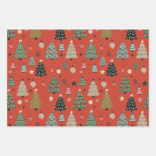 Holiday Echoes Inpakpapier Vel (Voorkant)