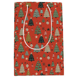 Holiday Echoes-Red Gift Bag Medium Cadeauzakje