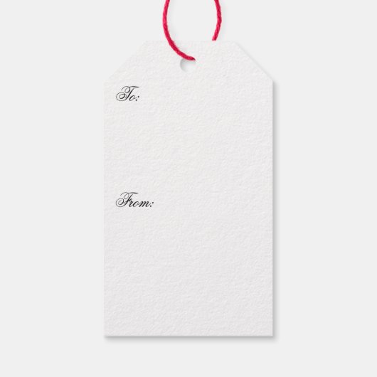 Holiday Echoes-Red Gift Tag Cadeaulabel (Achterkant)