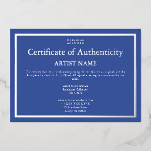 Holiday Edition Folie Certificaat van echtheid Feestdagenkaart