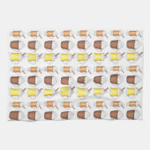 Holiday Egg Nog Cacao Buttered Rum Kerstmis eten Theedoek (Horizontaal)