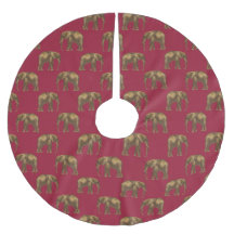 Holiday Elegant Gold Red Animal Elephant