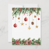 Holiday Elegant Soft Merry Christmas Party Bedankkaart (Achterkant)