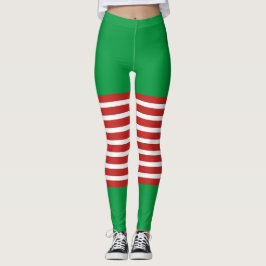 Holiday Elf Leggings Candy Cane Kerstmis