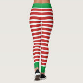 Holiday Elf Leggings Candy Cane Kerstmis (Achterkant)