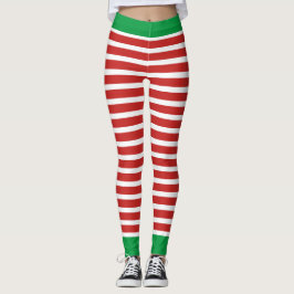 Holiday Elf Leggings Candy Cane Kerstmis
