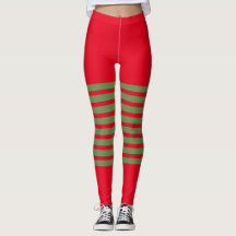 Holiday Elf Leggings Candy Cane Kerstmis