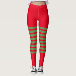 Holiday Elf Leggings Candy Cane Kerstmis