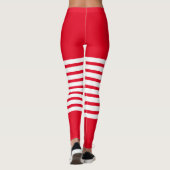 Holiday Elf Leggings Candy Cane Kerstmis (Achterkant)
