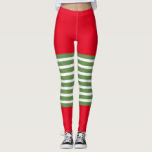 Holiday Elf Leggings Candy Cane Kerstmis