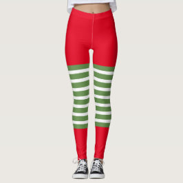 Holiday Elf Leggings Candy Cane Kerstmis