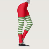 Holiday Elf Leggings Candy Cane Kerstmis (Rechts)