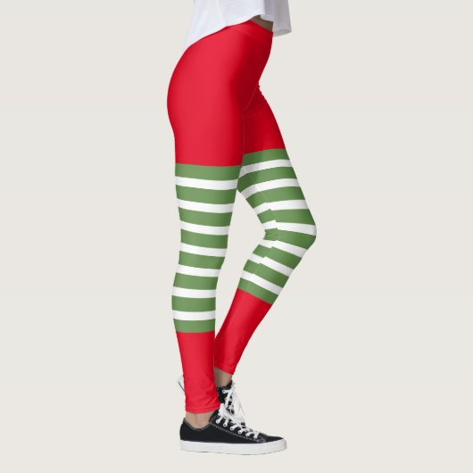 Holiday Elf Leggings Candy Cane Kerstmis (Rechts)