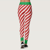 Holiday Elf Leggings Candy Cane Kerstmis (Achterkant)