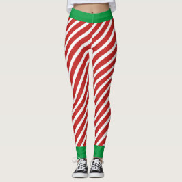 Holiday Elf Leggings Candy Cane Kerstmis