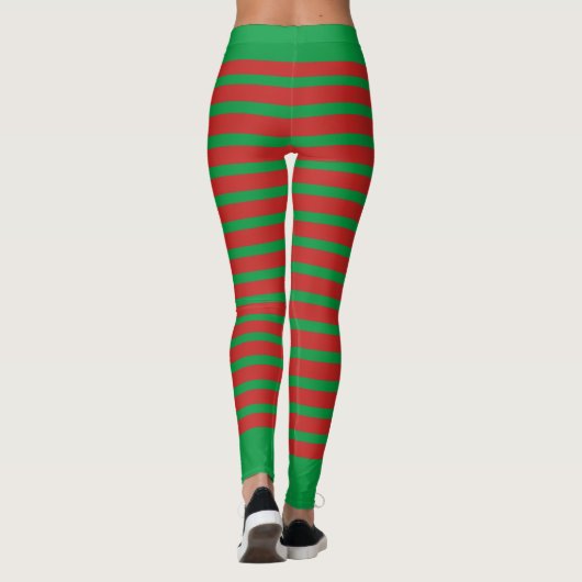 Holiday Elf Leggings Candy Cane Kerstmis (Achterkant)