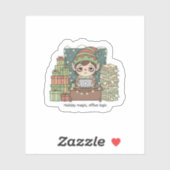 Holiday Elf Workload – Funny Christmas Sticker (Vel)