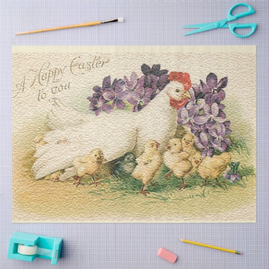 Holiday en kippen Pasen Tissuepapier (Craft)