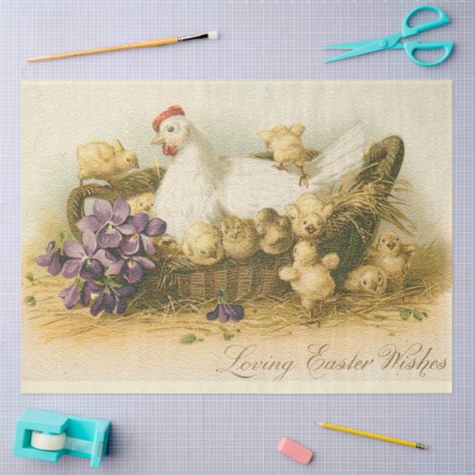  Holiday en kippen Pasen Tissuepapier (Craft)