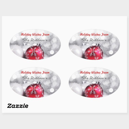 HOLIDAY ENVELOPE SEALS & Sticker Sjabloon (Vel)