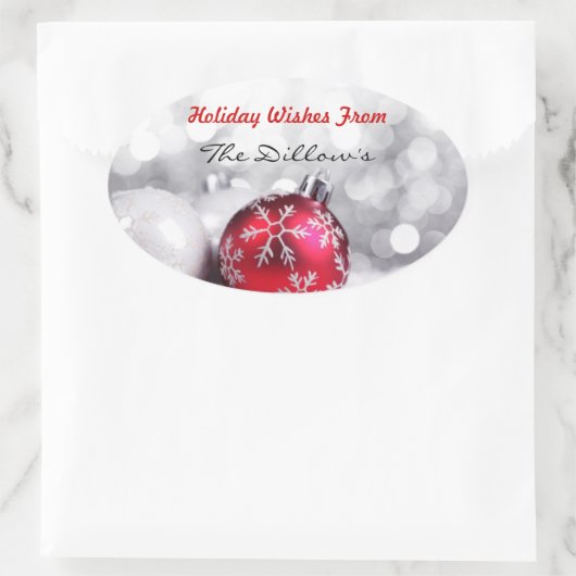HOLIDAY ENVELOPE SEALS & Sticker Sjabloon (Tas)