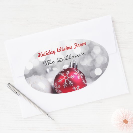 HOLIDAY ENVELOPE SEALS & Sticker Sjabloon (Envelop)