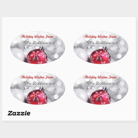 HOLIDAY ENVELOPE SEALS & Sticker Sjabloon (Vel)