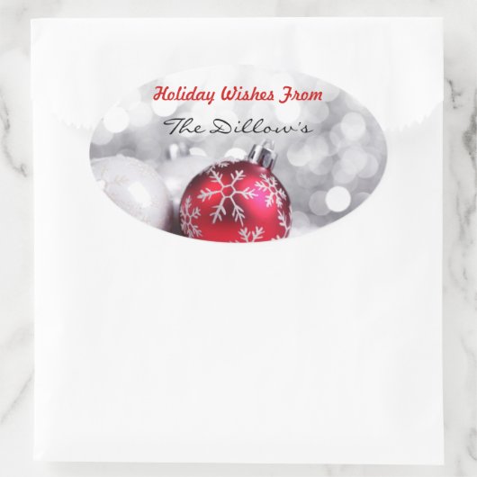 HOLIDAY ENVELOPE SEALS & Sticker Sjabloon (Tas)